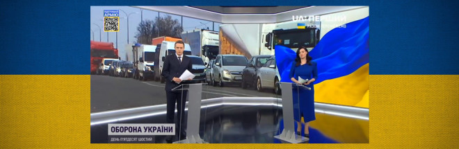#Im ukrainischen Fernsehen sind Nachrichten angesagt